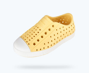 Native Shoes Jefferson Child Shoe - Gone Bananas Yellow / Shell White 2