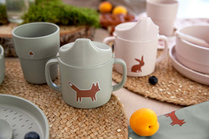 LÄSSIG Bamboo Sippy Cup - Little Forest Rabbit Lifestyle