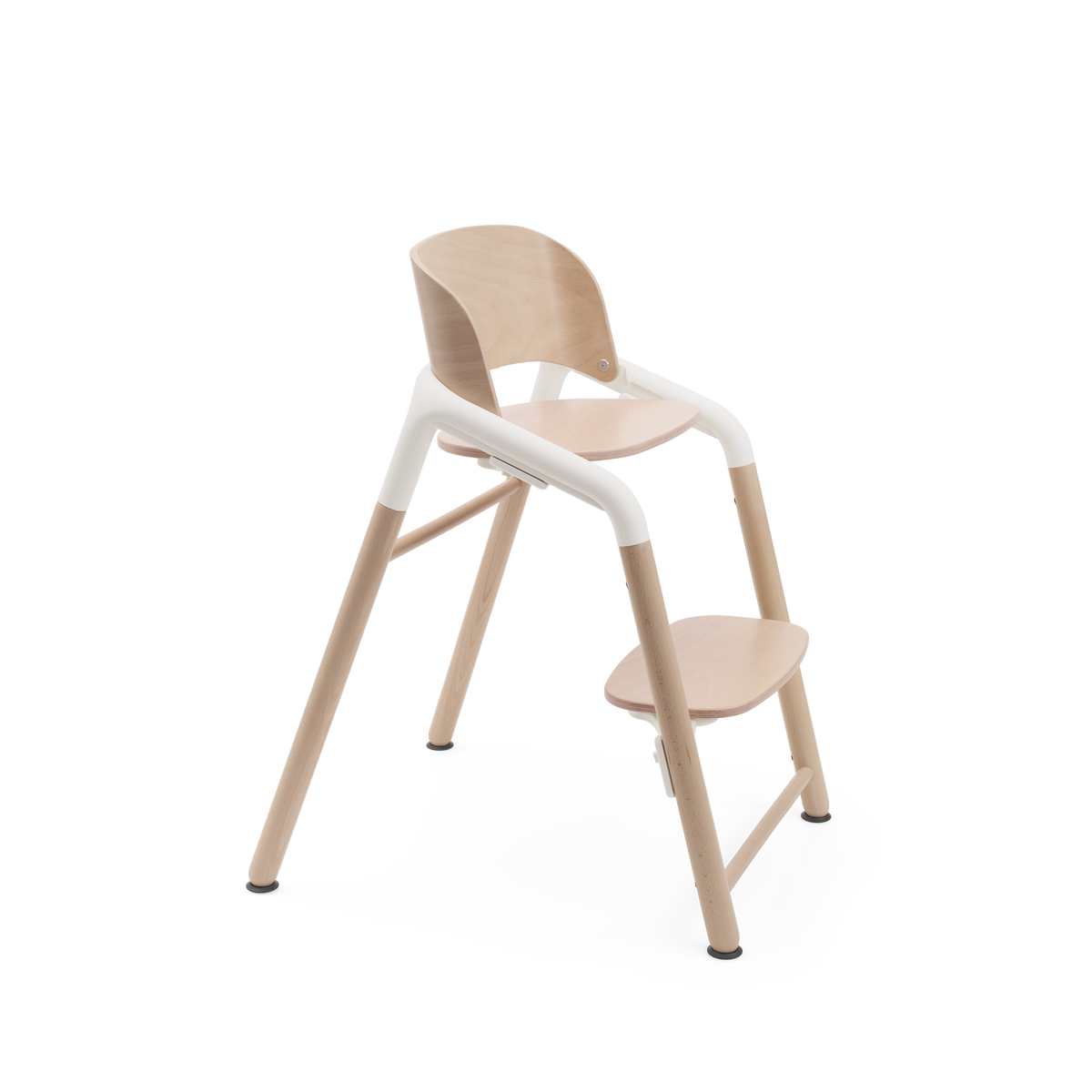 Bugaboo Giraffe High Chair Complete - Neutral Wood/White  Side