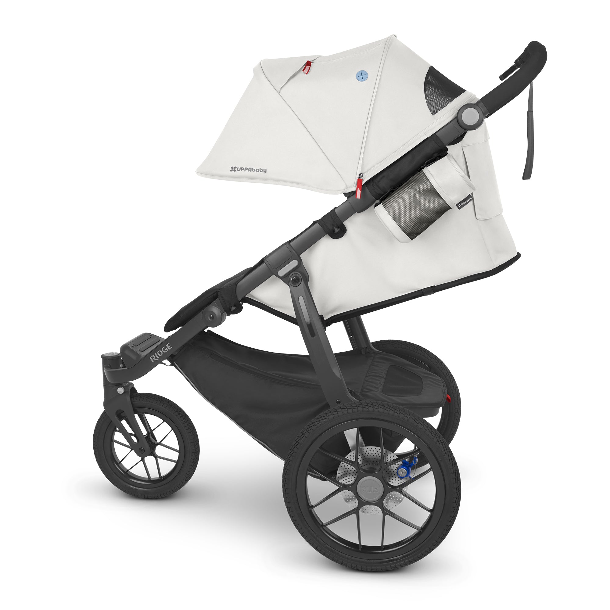 UPPAbaby RIDGE All-Terrain Stroller - Bryce (White/Carbon) 4