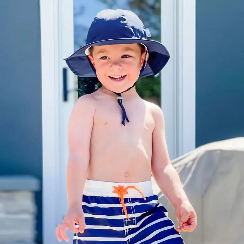 Jan & Jul Gro-With-Me Sun Hat  Atlantic Blue - Lifestyle