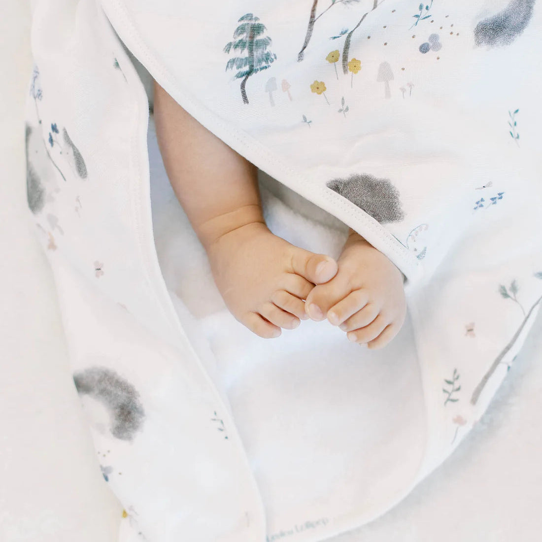 Loulou Lollipop Hooded Towel and Washcloth Set - Hedgehogs 2