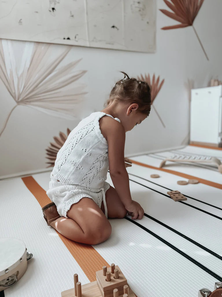 Little Bot Baby Ofie Play Mat - Country Road Nordic/StripeLittle Bot Baby Ofie Play Mat - Country Road Nordic/Stripe