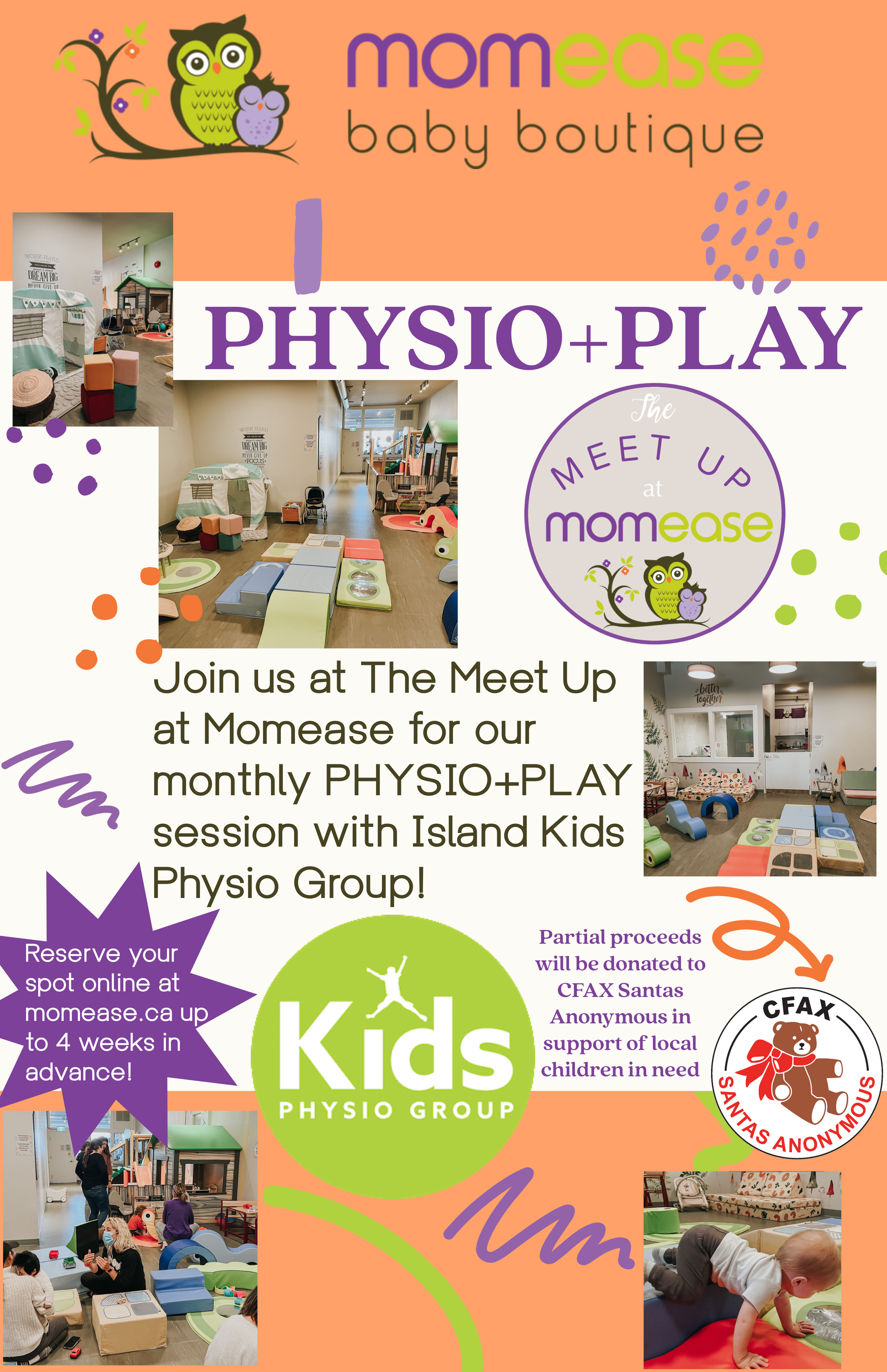 PHYSIO+PLAY at The Meet Up at Momease with Island Kids Physio Group