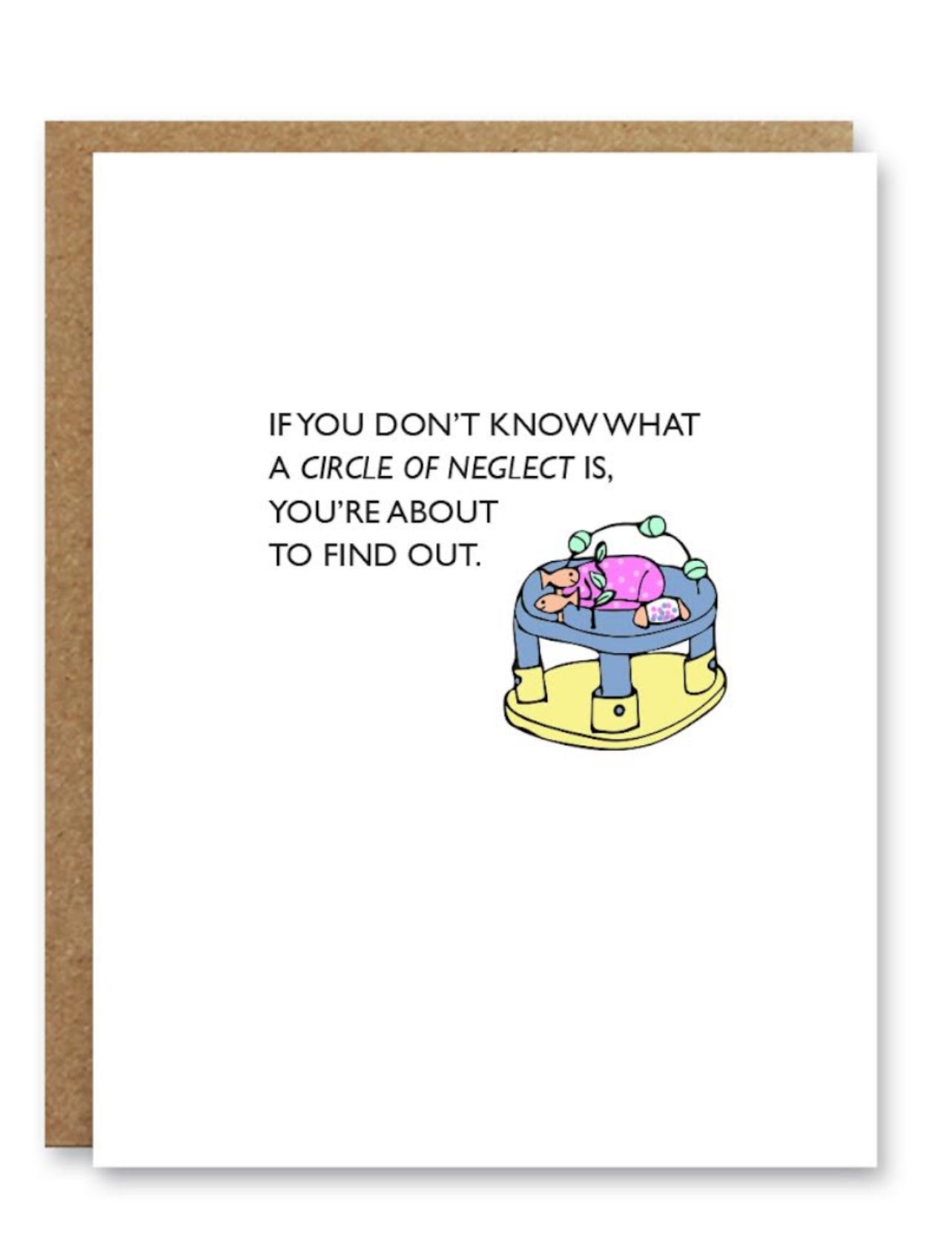 Boo To You 'Circle of Neglect' Greeting Card