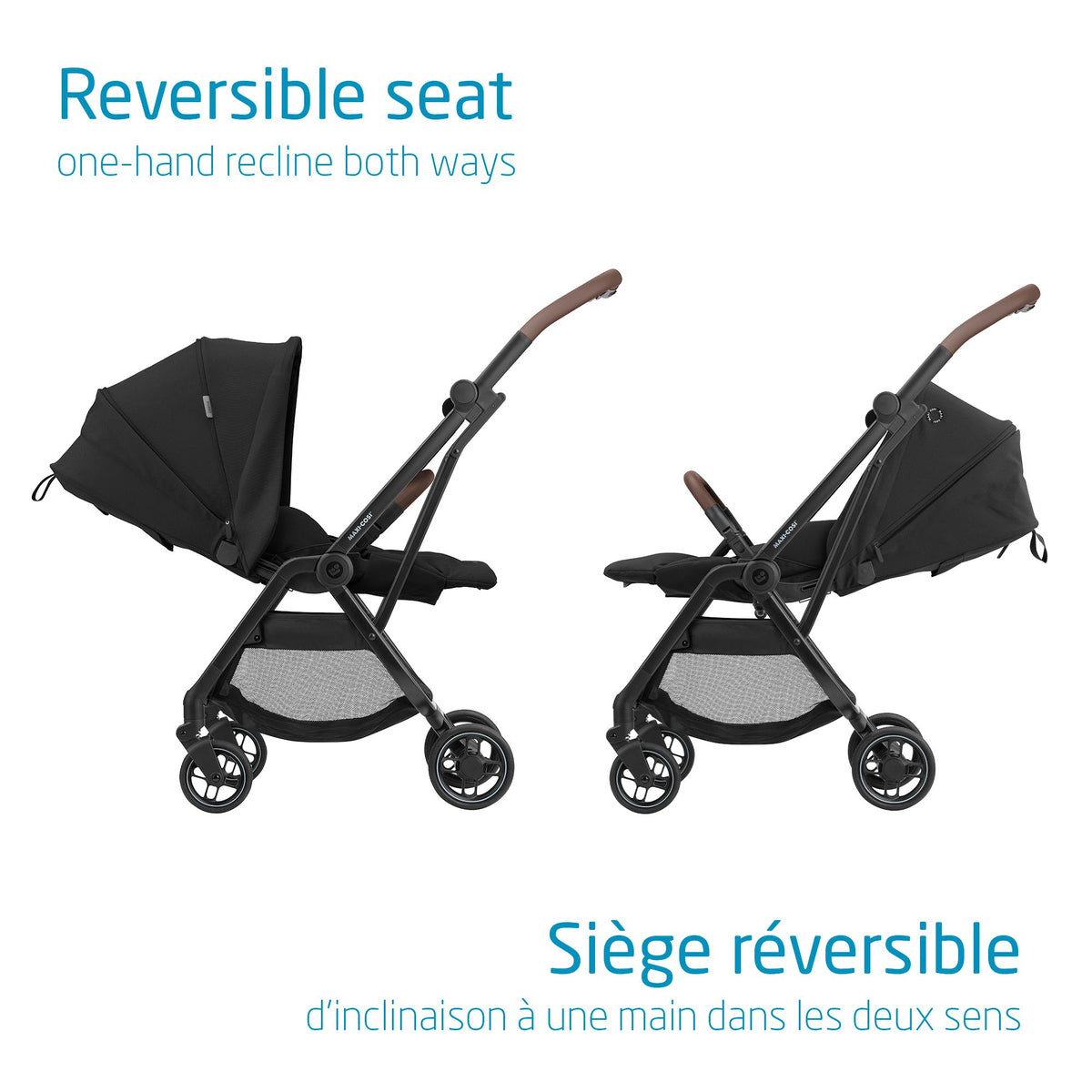 Maxi-Cosi Leona Ultra Compact Stroller - Essential Black 2