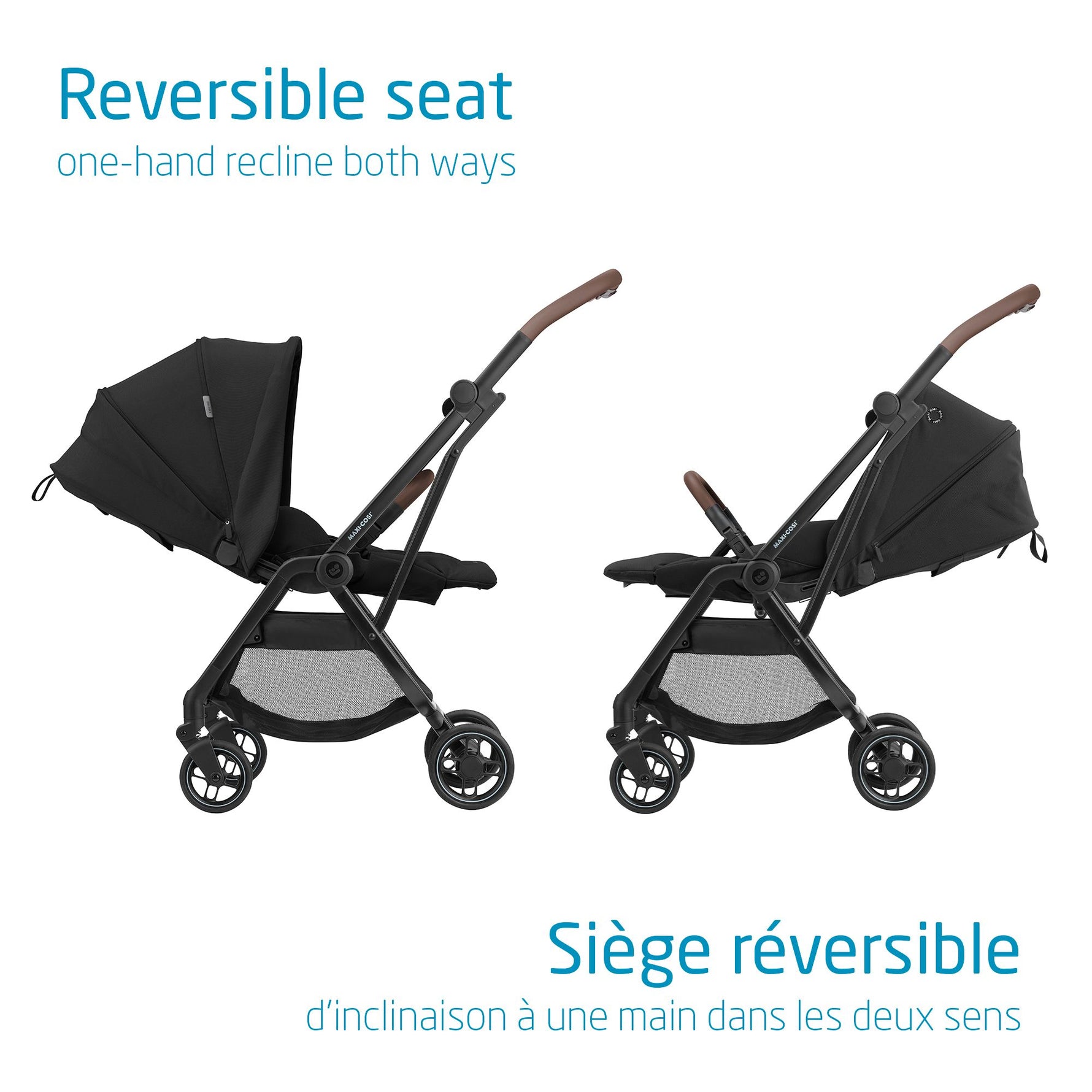 Maxi-Cosi Leona Ultra Compact Stroller - Essential Black 2