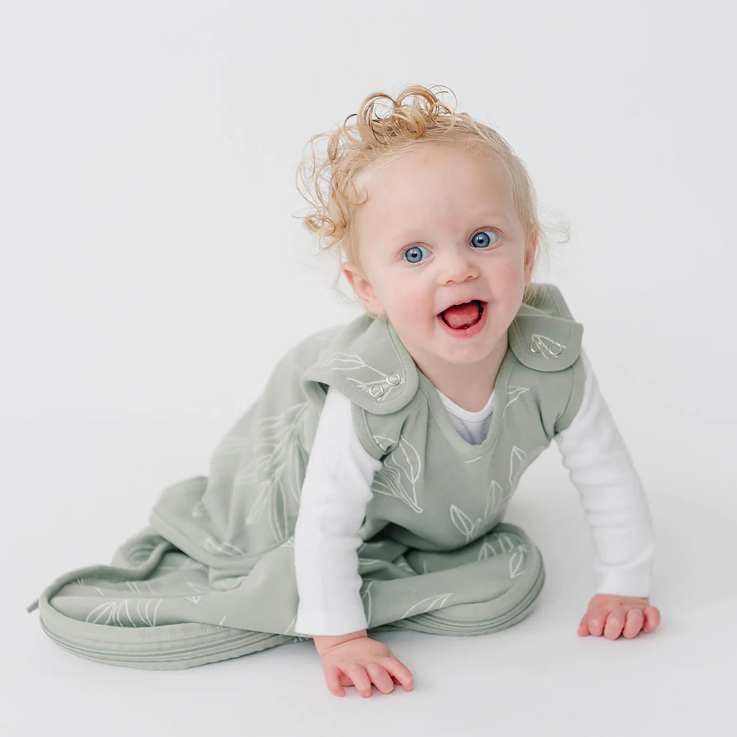 Woolino 4 Season Ultimate Merino Wool Baby Sleep Bag - Sage Lifestyle 3