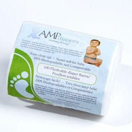 AMP Diapers flushable diaper liner AMP Diapers Flushable Diaper Liners