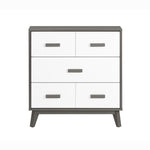 Babyletto change table White and Slate - Babyletto Scoot Changer Dresser Babyletto Scoot 3-Drawer Changer Dresser
