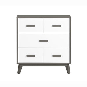 Babyletto change table White and Slate - Babyletto Scoot Changer Dresser Babyletto Scoot 3-Drawer Changer Dresser