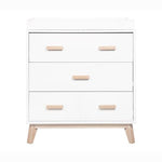 Babyletto change table White and Washed Natural - Babyletto Scoot Changer Dresser Babyletto Scoot 3-Drawer Changer Dresser