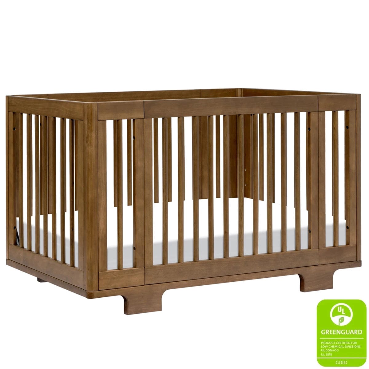 Babyletto crib Natural Walnut Babyletto Yuzu 8-in-1 Convertible Crib with All-Stages Conversion Kits