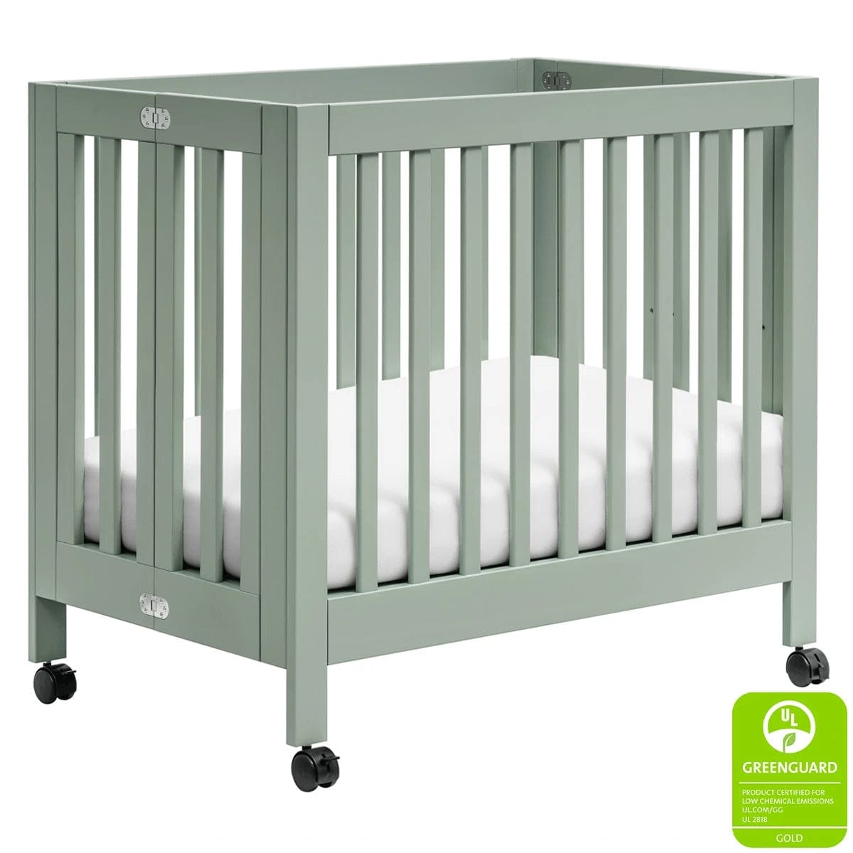 Babyletto mini crib Babyletto Origami Collapsible Mini Crib - Light SageBabyletto Origami Collapsible Mini Crib - Light Sage