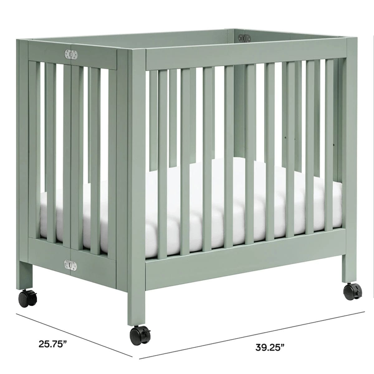 Babyletto mini crib Babyletto Origami Collapsible Mini Crib - Light SageBabyletto Origami Collapsible Mini Crib - Light Sage 5