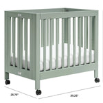 Babyletto mini crib Babyletto Origami Collapsible Mini Crib - Light SageBabyletto Origami Collapsible Mini Crib - Light Sage 5
