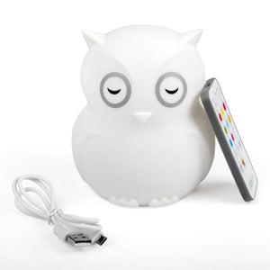 bblüv nightlight bblüv Hibü Owl Silicone Portable Night Light