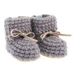 Beba Bean 0-6 M Beba Bean Sweater Moccs - Grey
