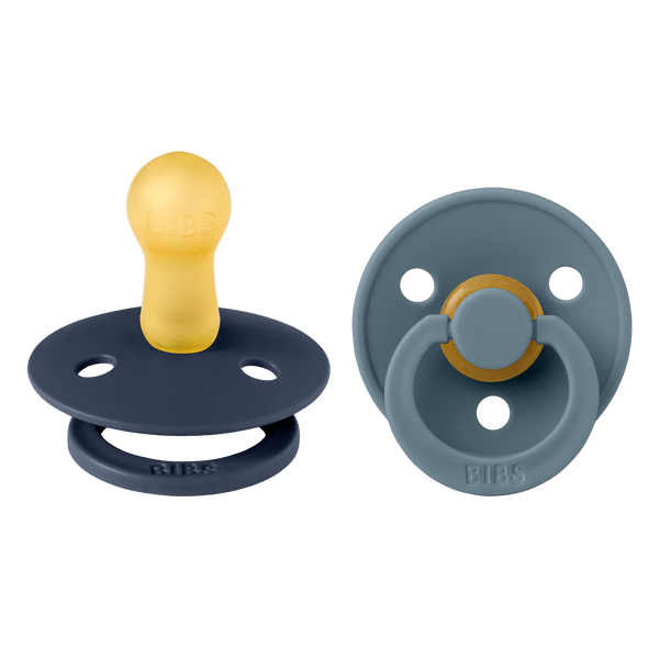 BIBS Pacifiers pacifiers Size 1 0-6 M BIBS Pacifier 2 Pack - Deep Space and Petrol