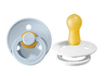 BIBS Pacifiers pacifiers Size 1 0-6 M BIBS Pacifier Multicolour Combo 2 Pack - Baby Blue and White