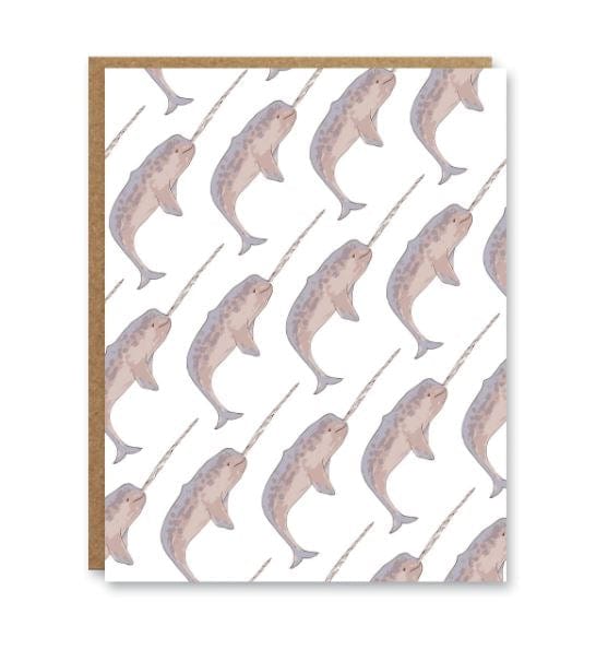 Boo To You Greeting Cards greeting card Boo To You 'Narwhal' Greeting Card