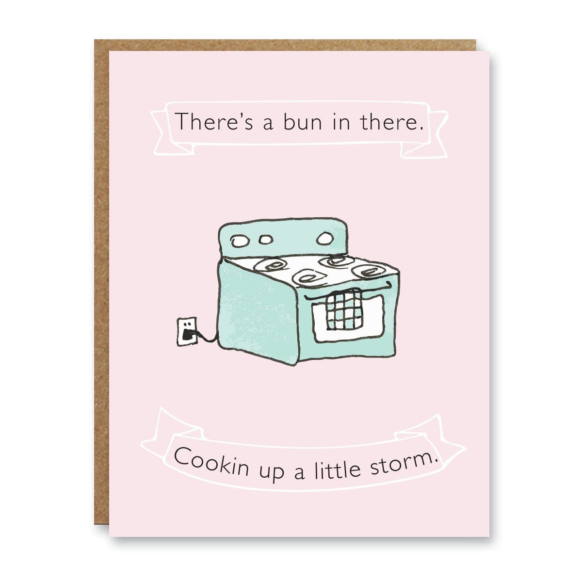 Boo To You Greeting Cards greeting card Boo To You 'There's A Bun In There' Greeting Card