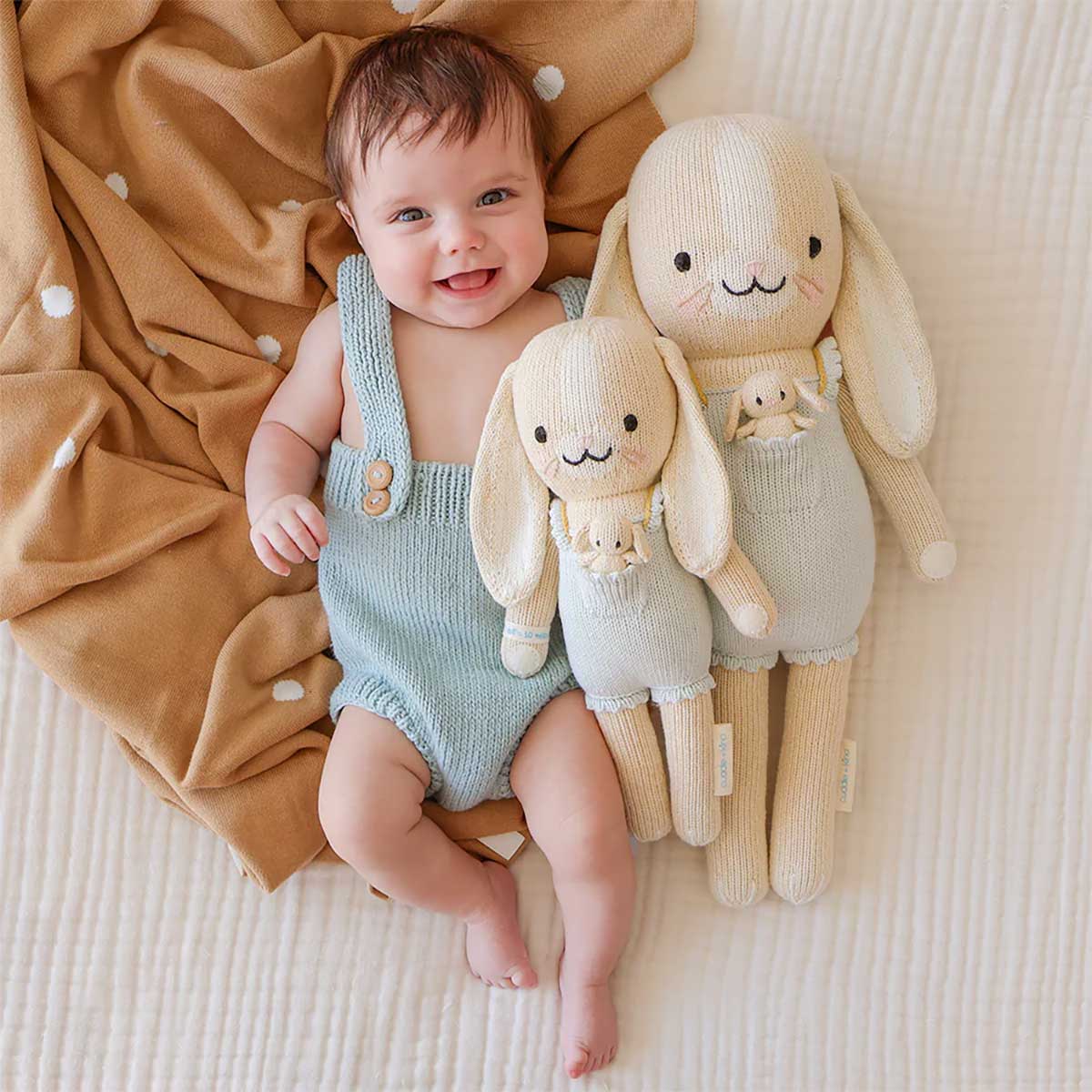 cuddle + kind Hand-Knit Doll Briar the Bunny - Lifestyle 2