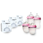 Comotomo baby bottle Comotomo Silicone Baby Bottle Bundle Set - Pink