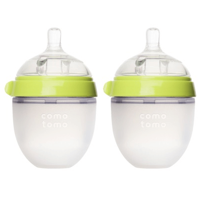 Comotomo baby bottle Green 5 oz / 150 ml 2-Pack Comotomo Silicone Baby Bottles