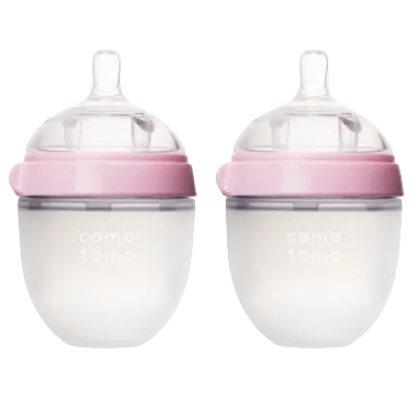 Comotomo baby bottle Pink 5 oz / 150 ml 2-Pack Comotomo Silicone Baby Bottles