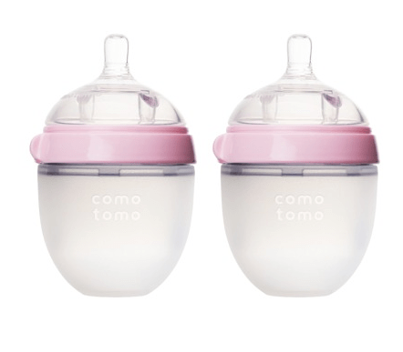 Comotomo baby bottle Pink 5 oz / 150 ml 2-Pack Comotomo Silicone Baby Bottles