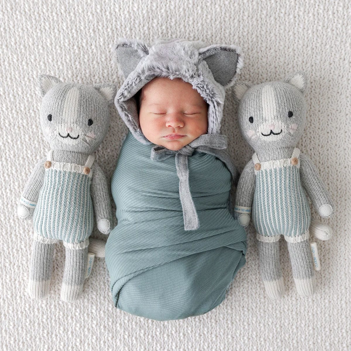 cuddle + kind Hand-Knit Doll - Dylan the Kitten