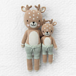 cuddle + kind Hand-Knit Doll - Elliott the Fawn 2 Sizes
