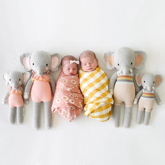 cuddle + kind Hand-Knit Doll - Evan the Elephant Lifestyle 3