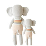 cuddle + kind Hand-Knit Doll - Evan the Elephant Back View