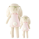 cuddle + kind Hand-Knit Doll - Hannah the Bunny (Blush) Back View