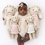 cuddle + kind Hand-Knit Doll - Hannah the Bunny (Blush) Lifestyle 2