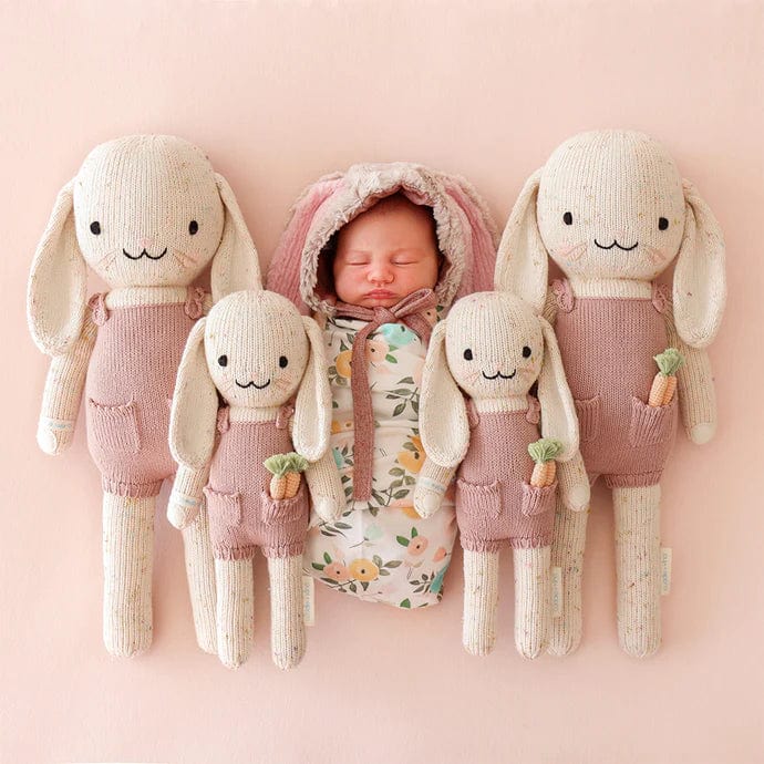 cuddle + kind doll cuddle + kind Hand-Knit Doll - Harper the Bunny Lifestyle 2