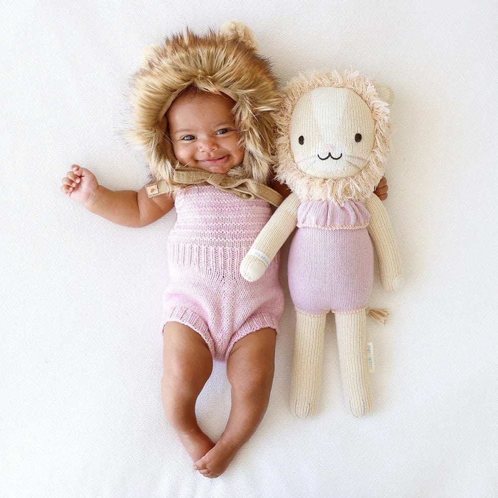 cuddle + kind doll Little (13") cuddle + kind Hand-Knit Doll - Savannah the Lion
