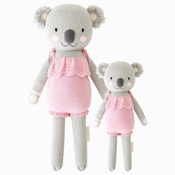 cuddle + kind doll Little (13") cuddle + kind Hand-Knit Doll - Claire the Koala (Pink)