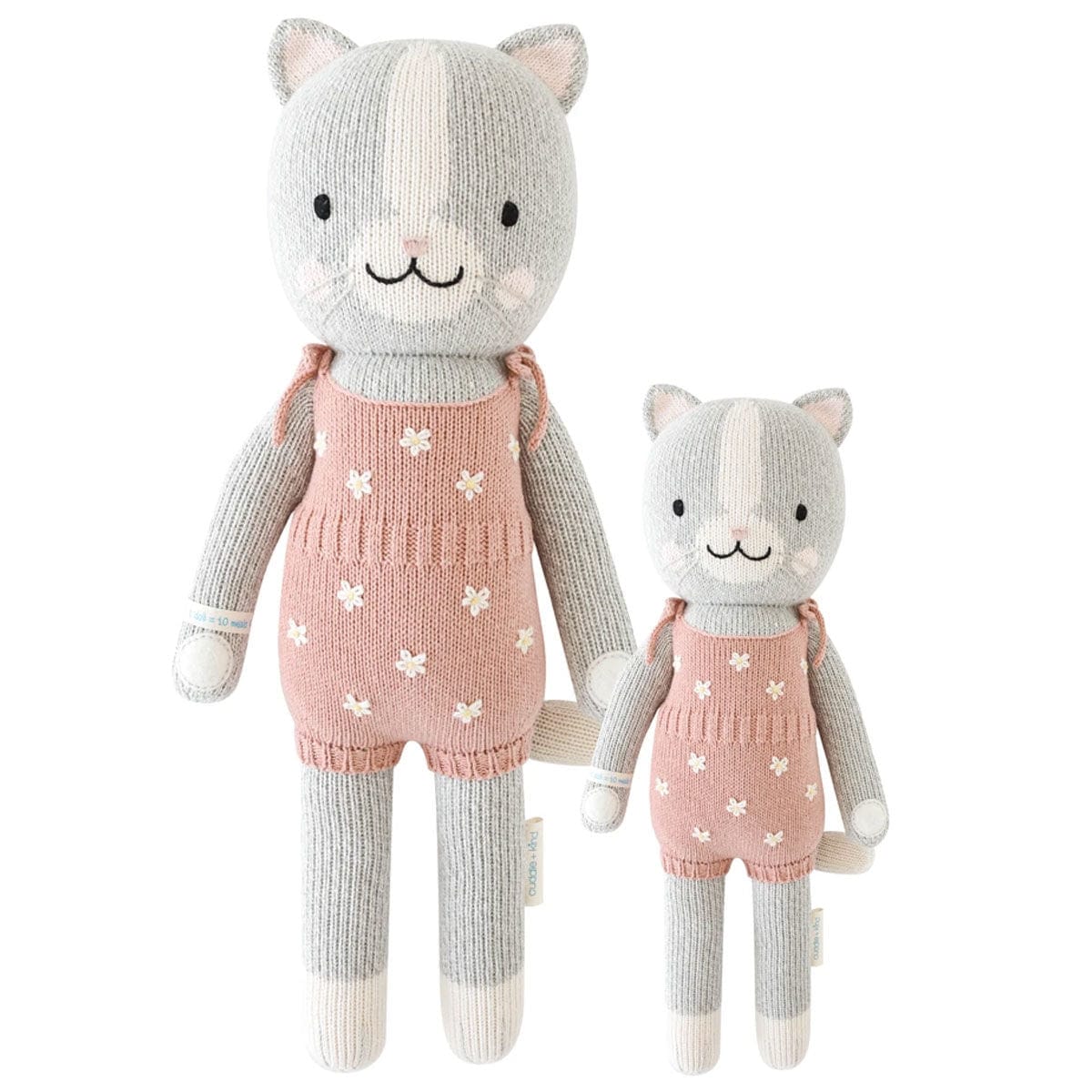 cuddle + kind doll Little (13") cuddle + kind Hand-Knit Doll - Daisy the Kitten
