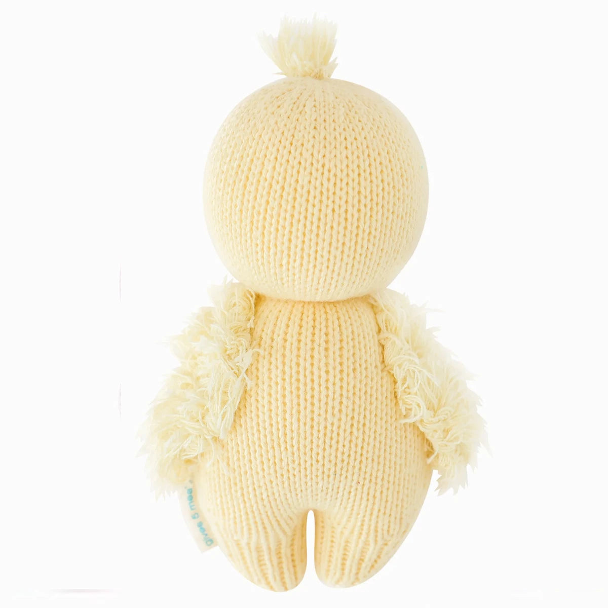 Baby Duckling - cuddle + kind Hand-Knit Baby Animals Back View