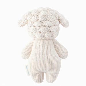 Baby Lamb - cuddle + kind Hand-Knit Baby Animals Back View