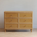 Honey / Honey Cane - Namesake Marin with Cane 6 Drawer Assembled Dresser 2