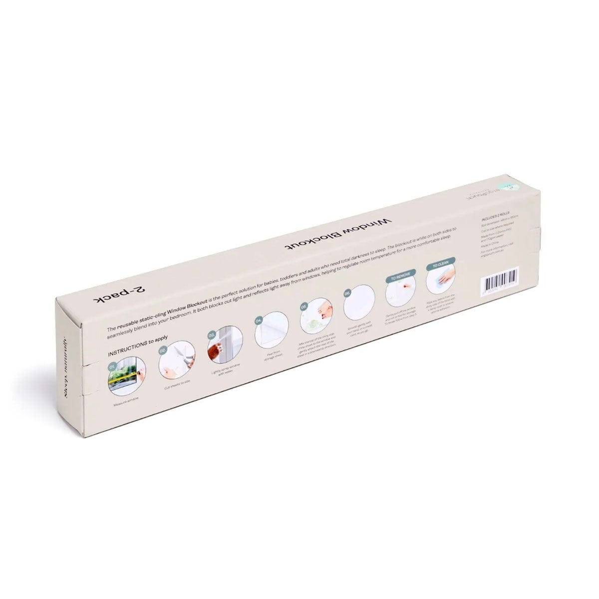 ergoPouch blackout window film ErgoPouch Window Blockout Reusable Blackout Window Film 2 PK