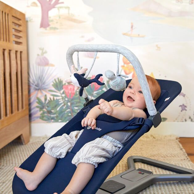 Ergobaby 3-in-1 Evolve Bouncer - Midnight Blue Lifestyle 2