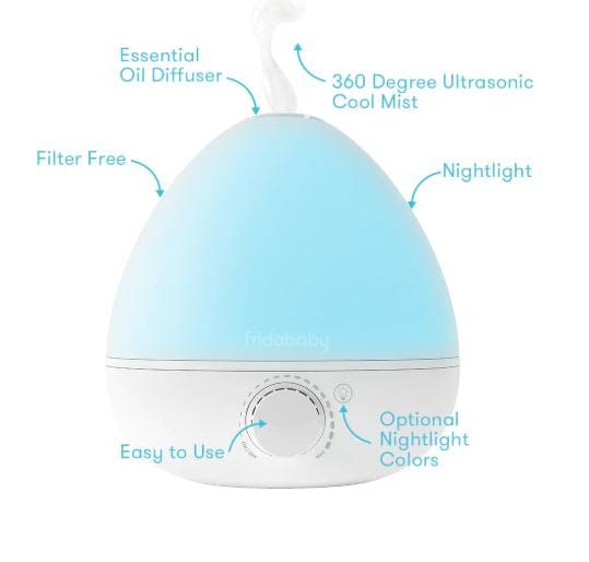 Frida humidifer Frida Baby BreatheFrida 3-in-1 Humidifier + Diffuser + Nightlight