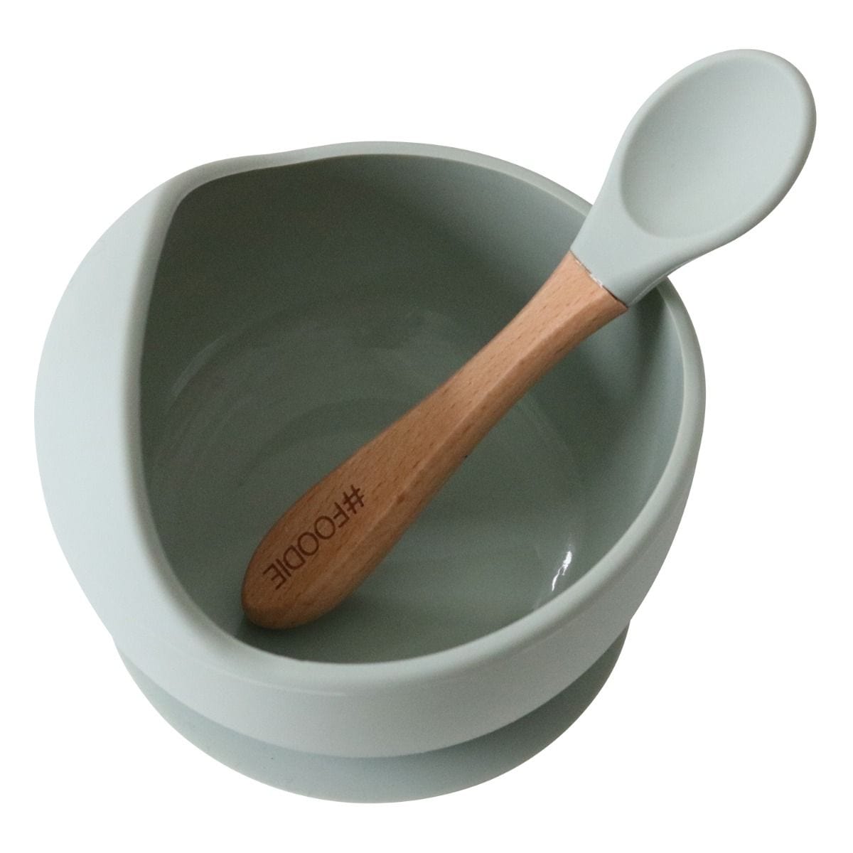 Glitter & Spice silicone bowl set Glitter & Spice Silicone Bowl & Spoon Set - Sage