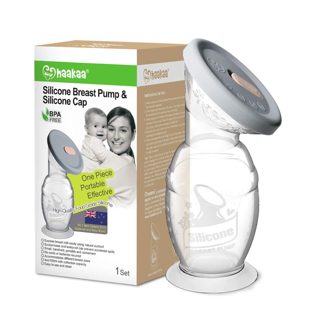 Haakaa breast pump Haakaa Silicone Breast Pump with Suction Base & Silicone Cap Set