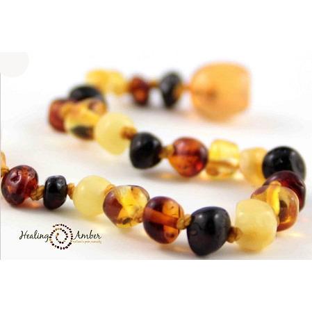 Healing Amber amber anklet 5-5.5 inch Healing Amber Baltic Amber Anklet/Bracelet - Multi